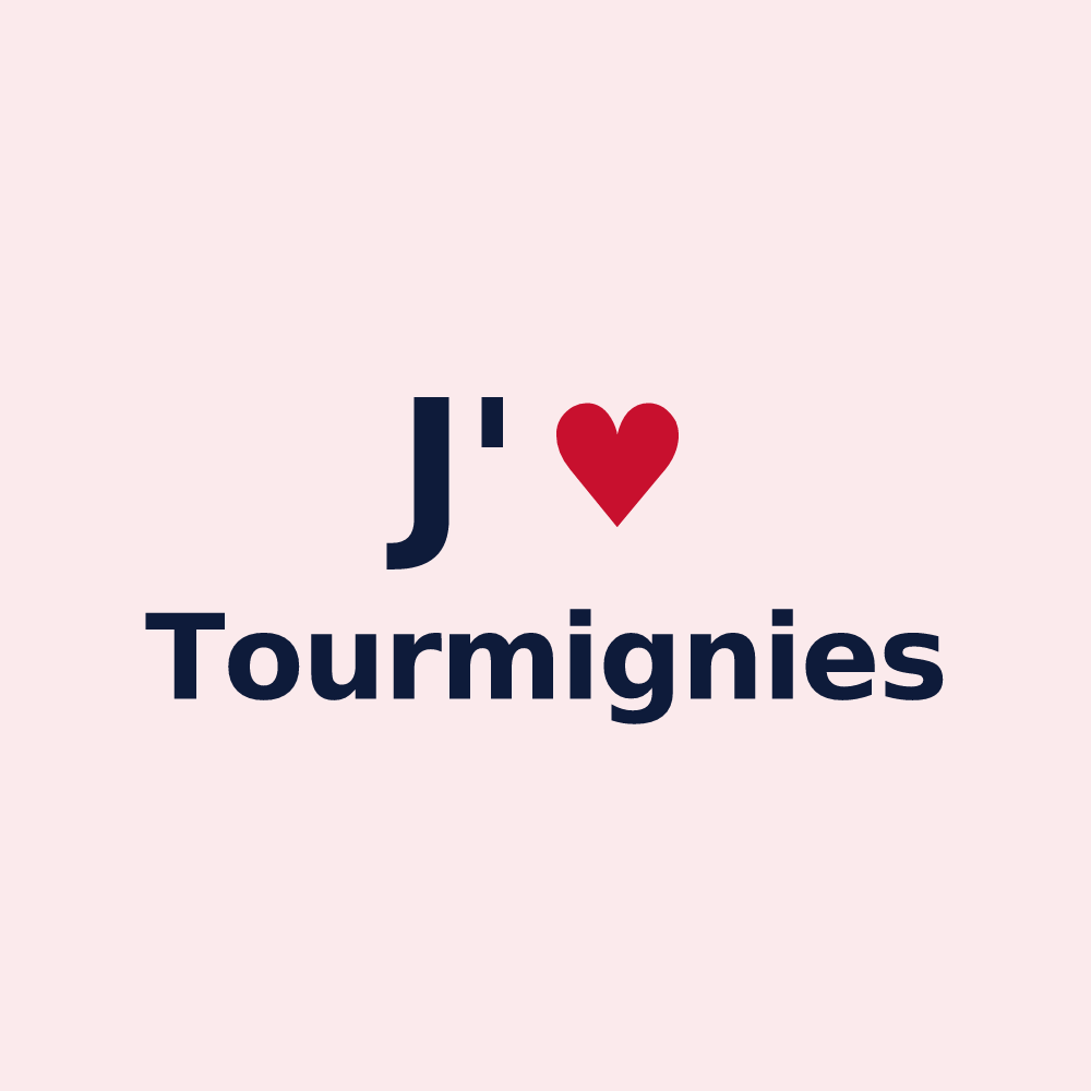 Magnet personnalisé Tourmignies — design J'aime Tourmignies