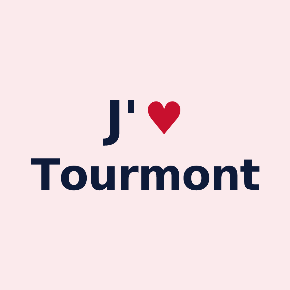 Magnet personnalisé Tourmont — design J'aime Tourmont