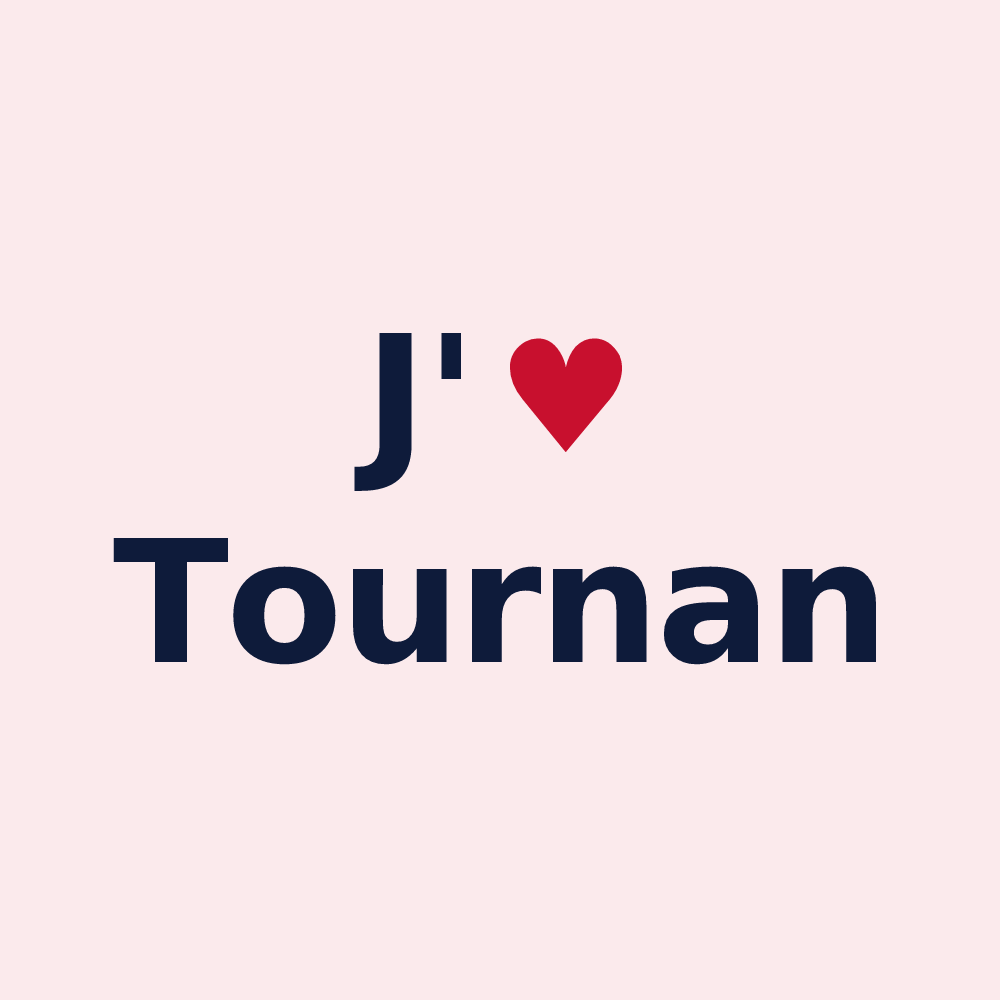 Magnet personnalisé Tournan — design J'aime Tournan