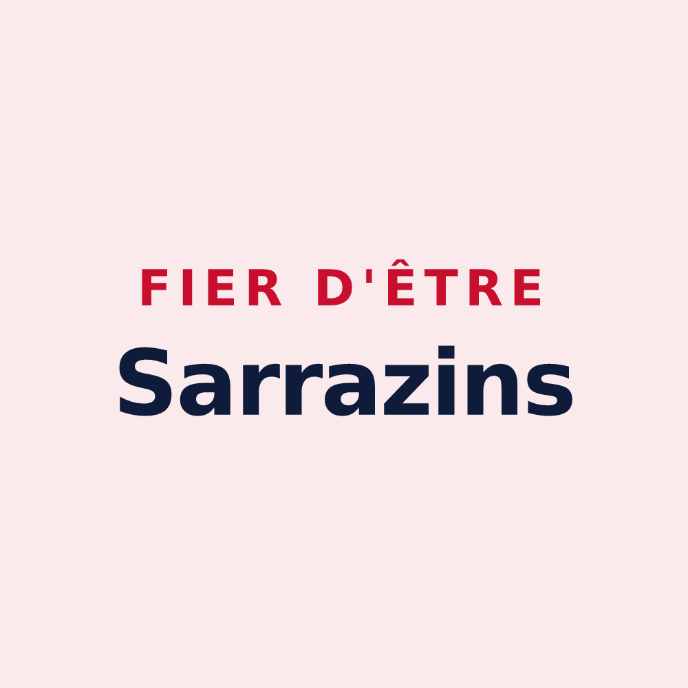 Magnet « Fier d'être Sarrazins » — design pour Tournehem-sur-la-Hem
