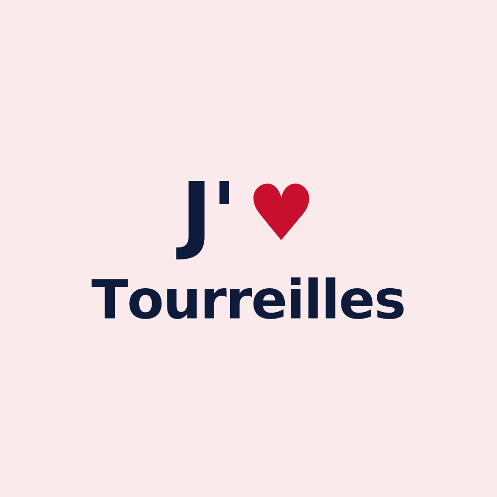 Magnet personnalisé Tourreilles — design « J'aime Tourreilles » imprimé sur le magnet