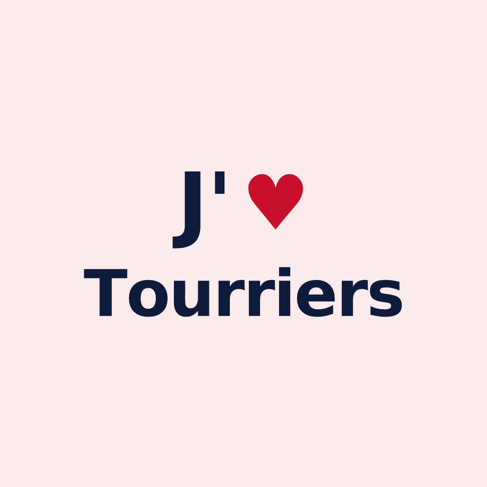 Magnet personnalisé Tourriers — design « J'aime Tourriers » imprimé sur le magnet