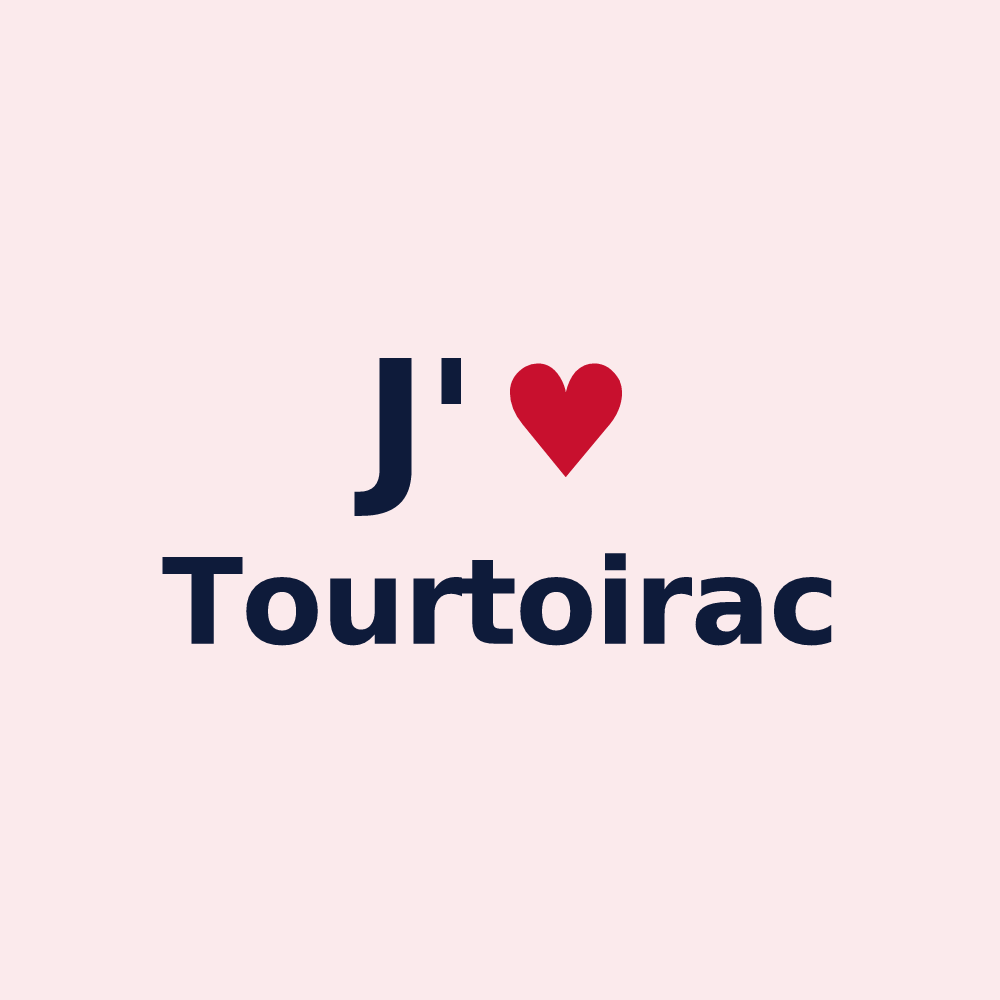 Magnet personnalisé Tourtoirac — design J'aime Tourtoirac