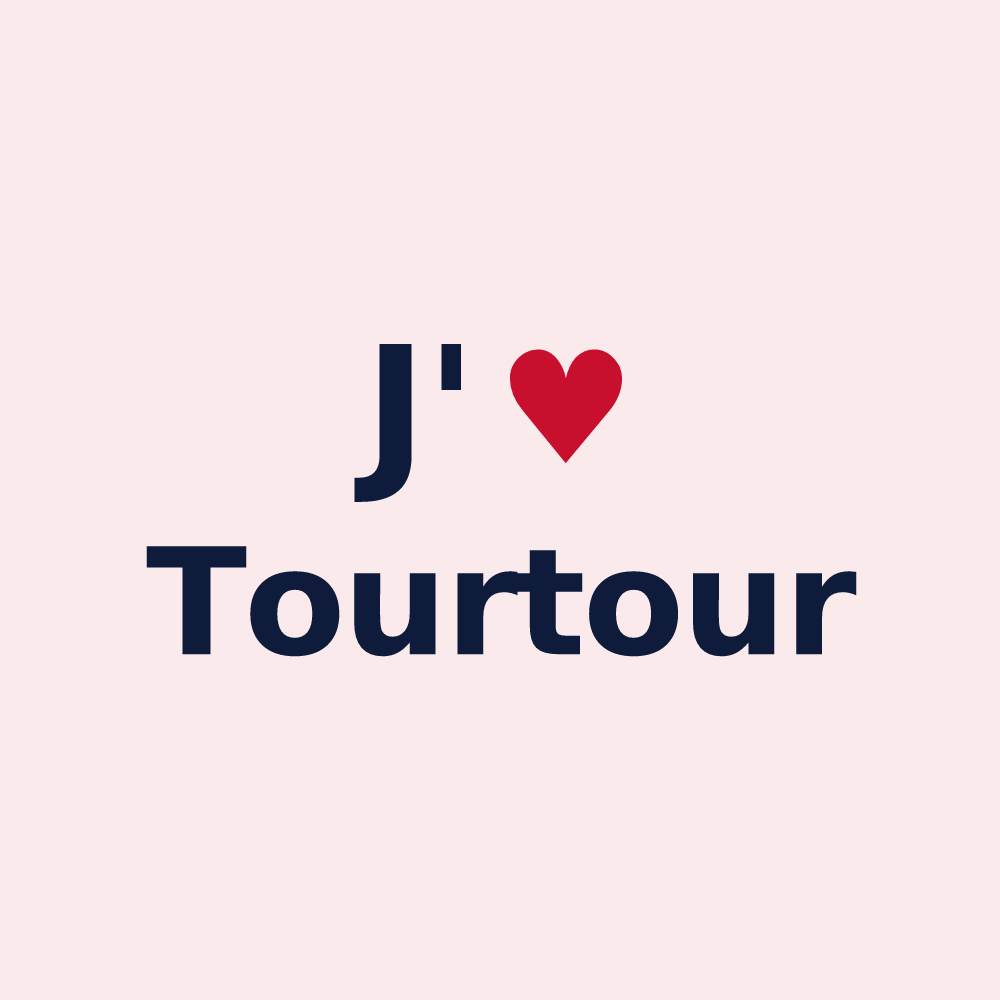 Magnet personnalisé Tourtour — design J'aime Tourtour