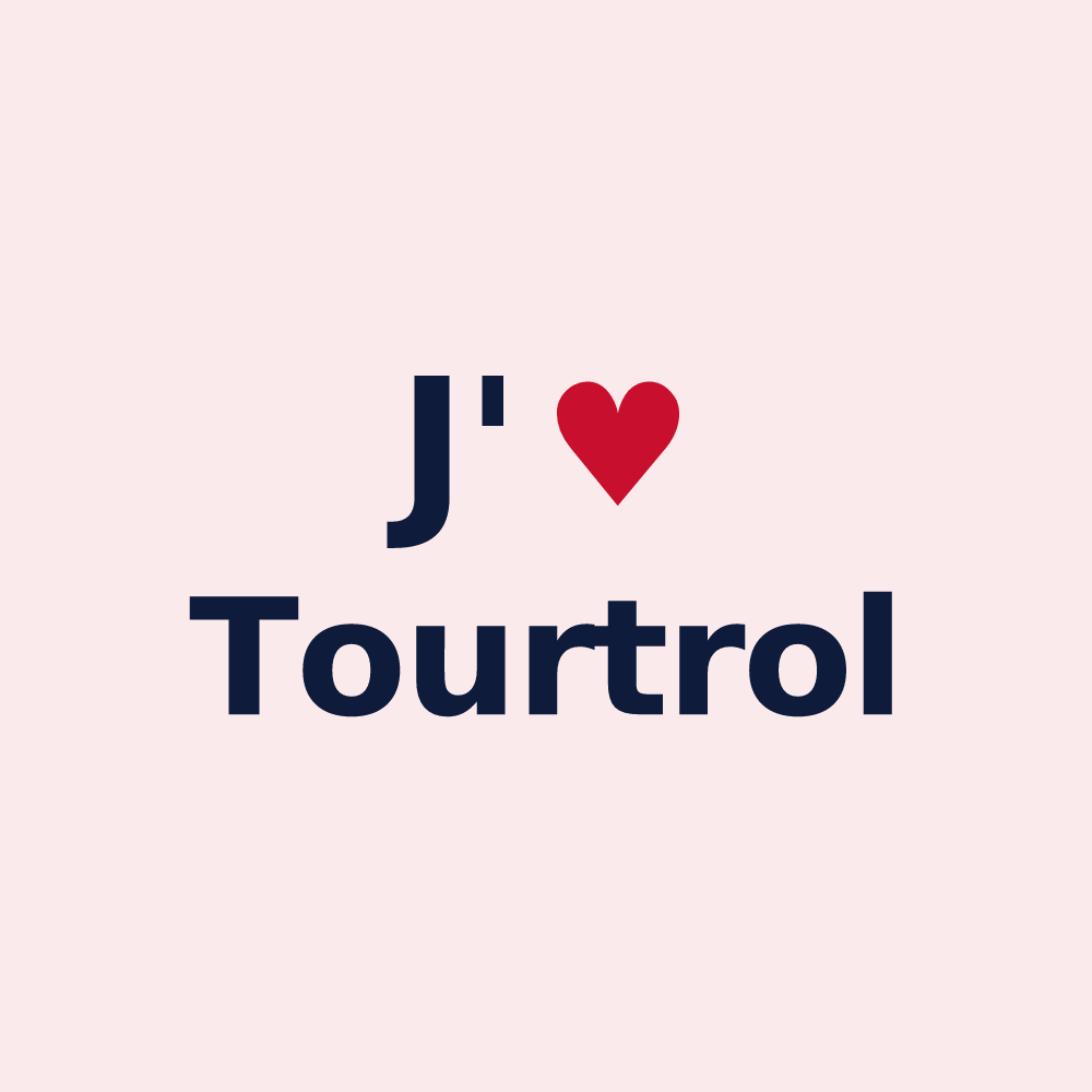 Magnet personnalisé Tourtrol — design J'aime Tourtrol