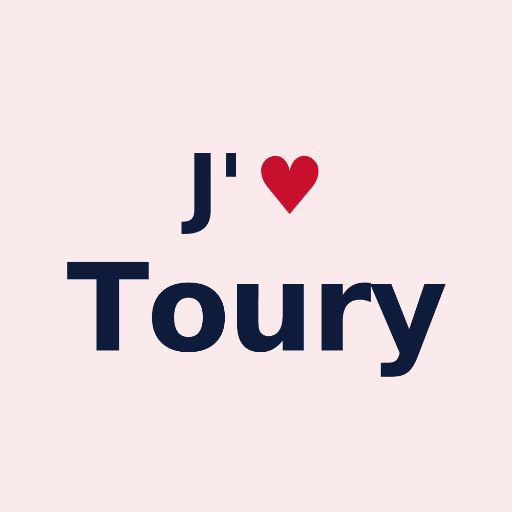 Magnet personnalisé Toury — design J'aime Toury