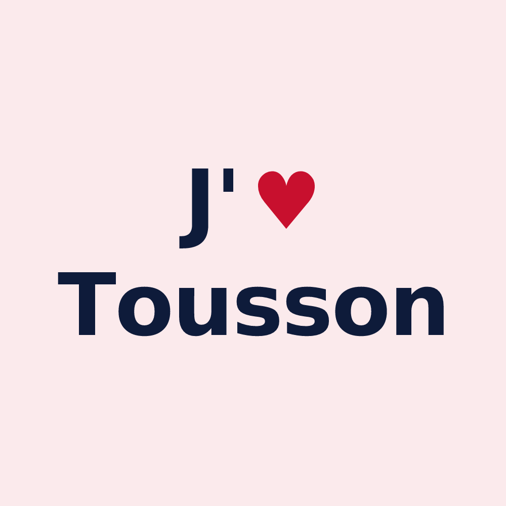 Magnet personnalisé Tousson — design J'aime Tousson