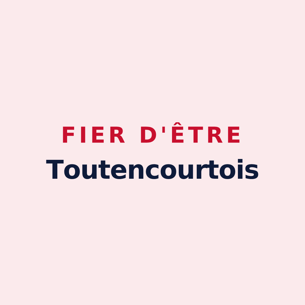 Magnet « Fier d'être Toutencourtois » — design pour Toutencourt