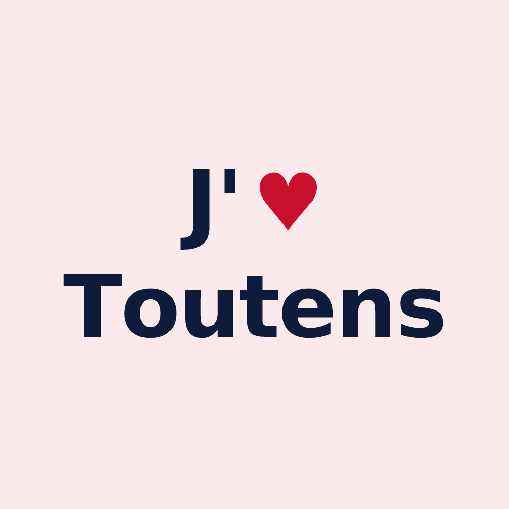Magnet personnalisé Toutens — design J'aime Toutens