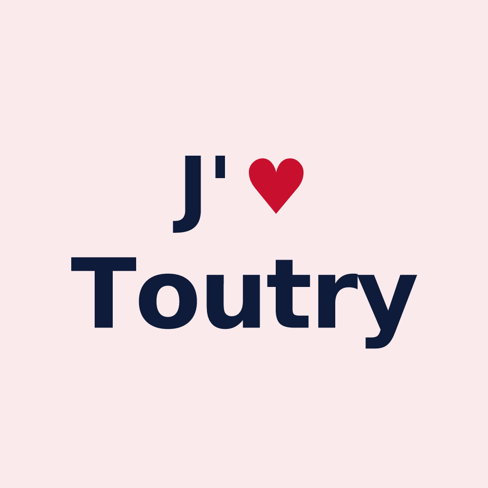 Magnet personnalisé Toutry — design J'aime Toutry