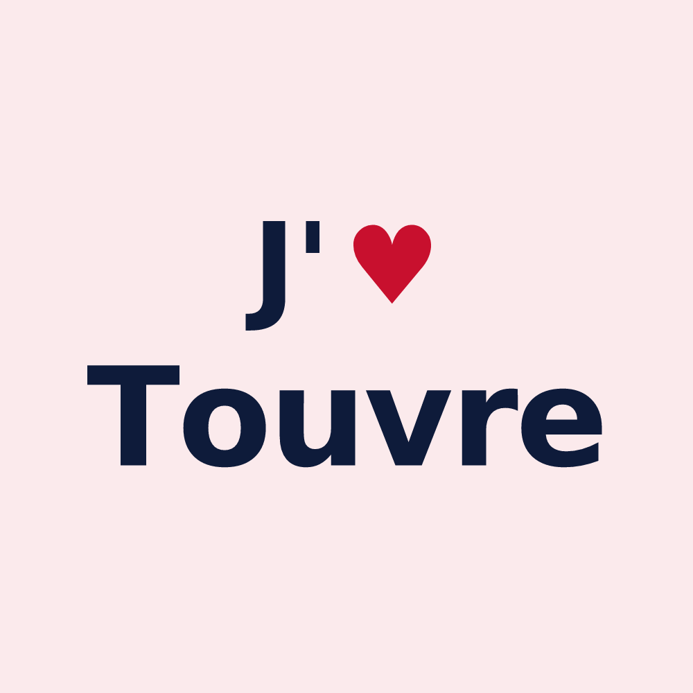 Magnet personnalisé Touvre — design J'aime Touvre