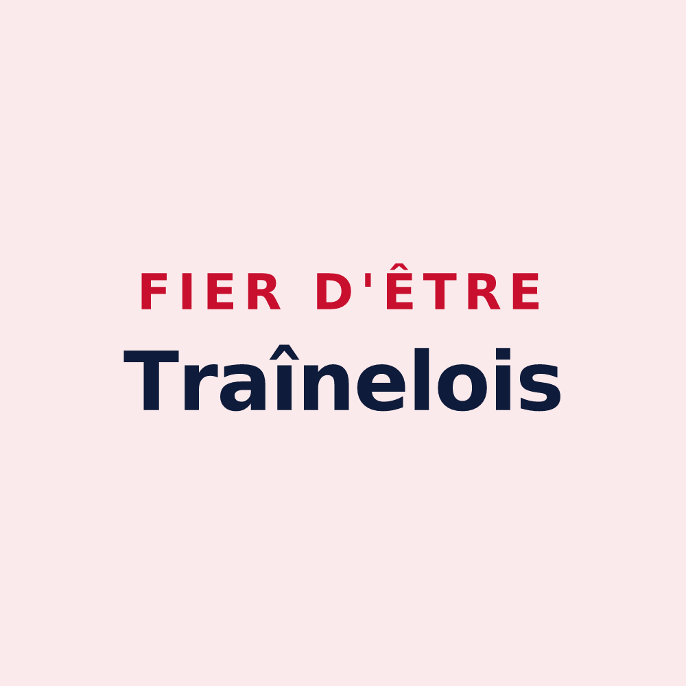 Magnet « Fier d'être Traînelois » — design pour Traînel