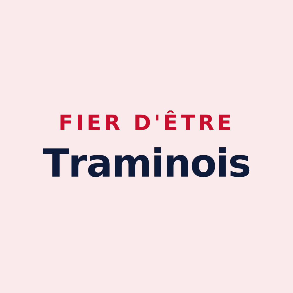 Magnet « Fier d'être Traminois » — design pour Tramain