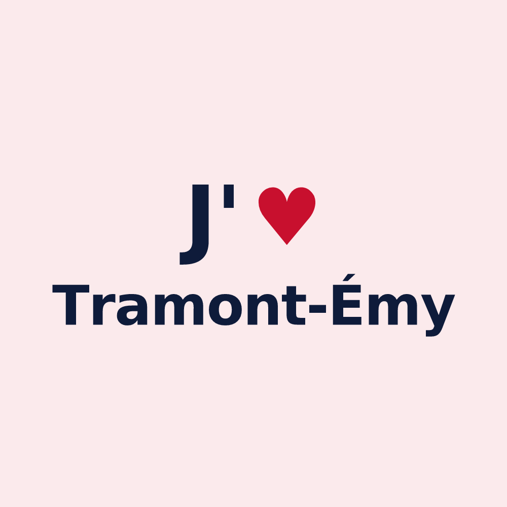 Magnet personnalisé Tramont-Émy — design J'aime Tramont-Émy