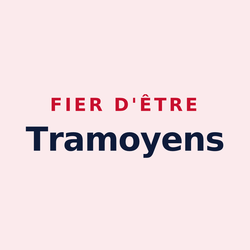 Magnet « Fier d'être Tramoyens » — design pour Tramoyes