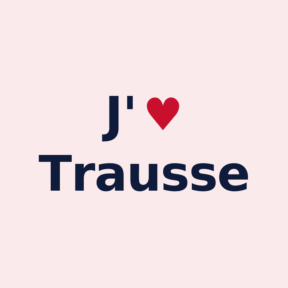 Magnet personnalisé Trausse — design J'aime Trausse