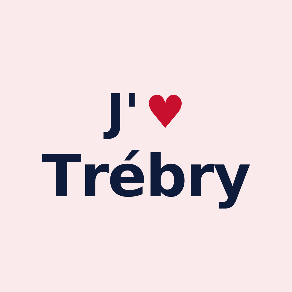 Magnet personnalisé Trébry — design J'aime Trébry