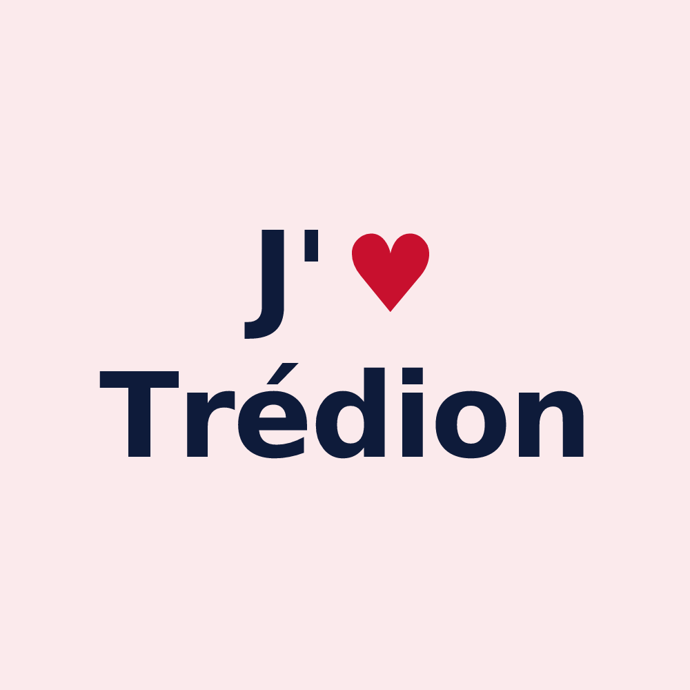 Magnet personnalisé Trédion — design J'aime Trédion
