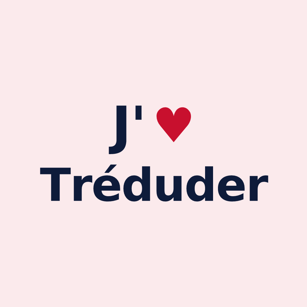 Magnet personnalisé Tréduder — design J'aime Tréduder