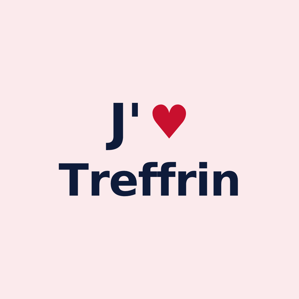 Magnet personnalisé Treffrin — design J'aime Treffrin