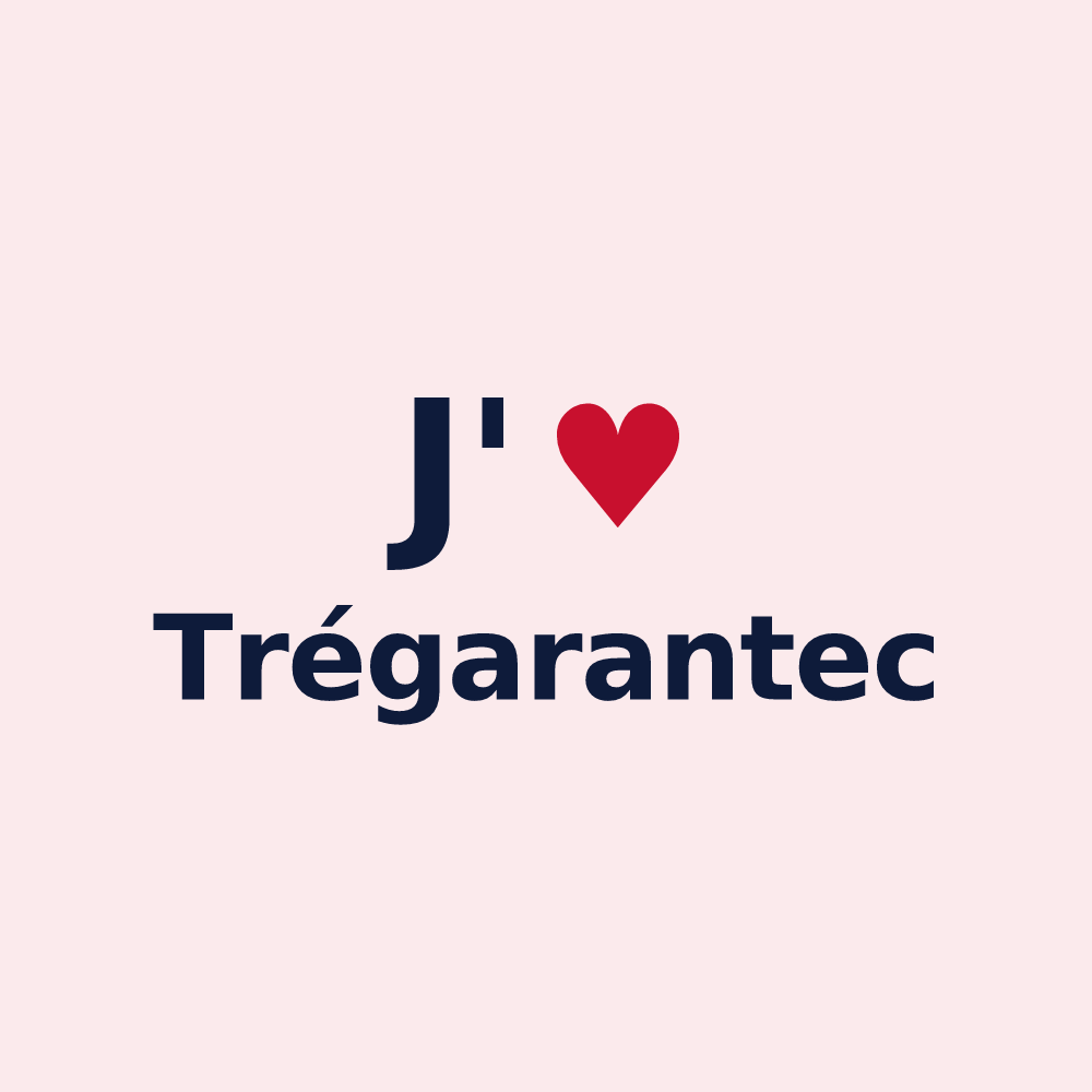 Magnet personnalisé Trégarantec — design J'aime Trégarantec