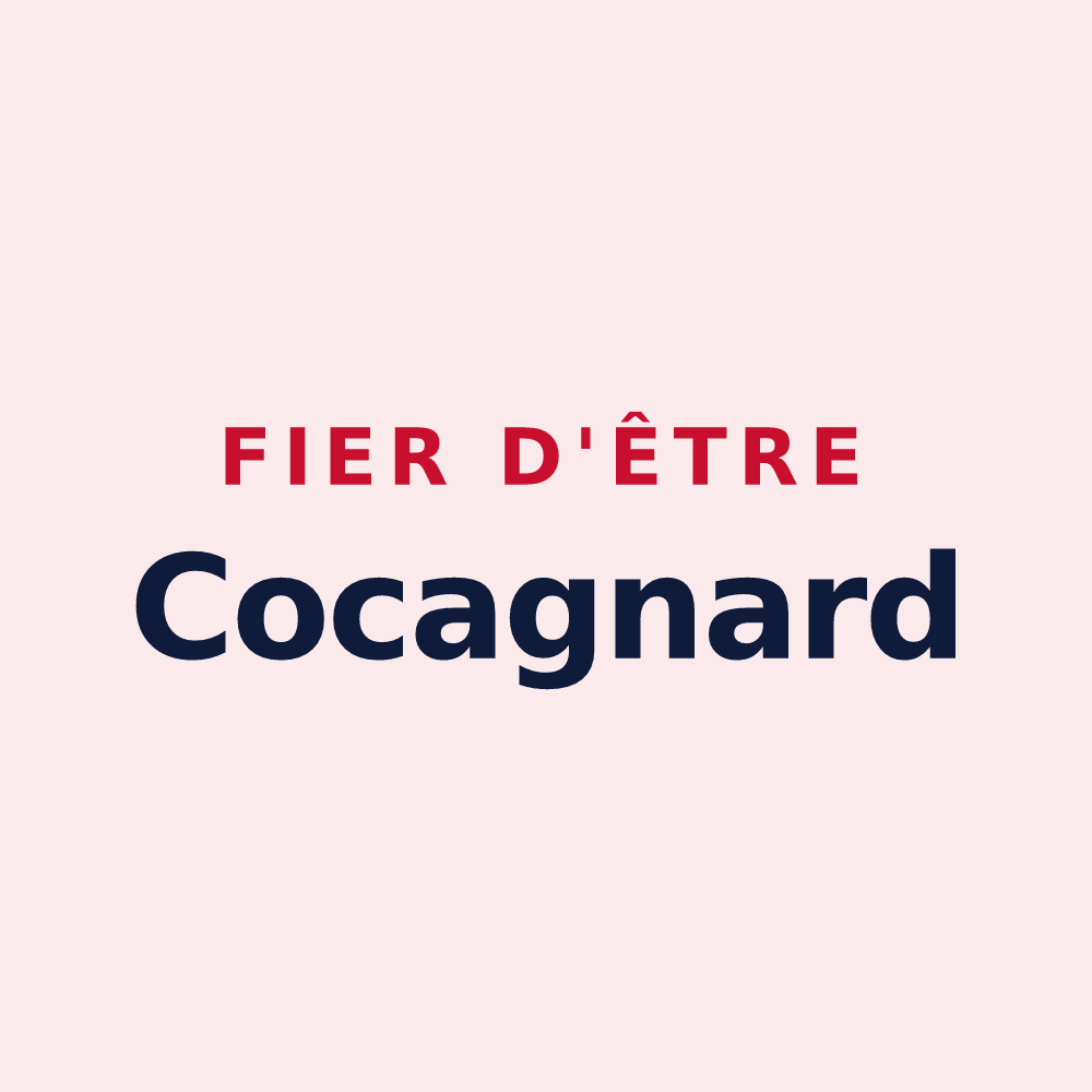 Magnet « Fier d'être Cocagnard » — design pour Tréglamus