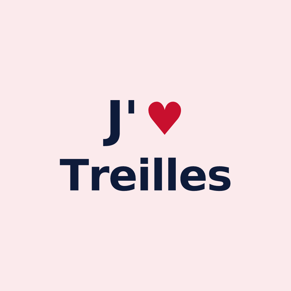 Magnet personnalisé Treilles — design J'aime Treilles