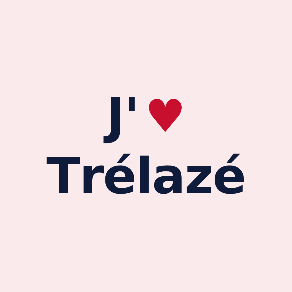 Magnet personnalisé Trélazé — design J'aime Trélazé