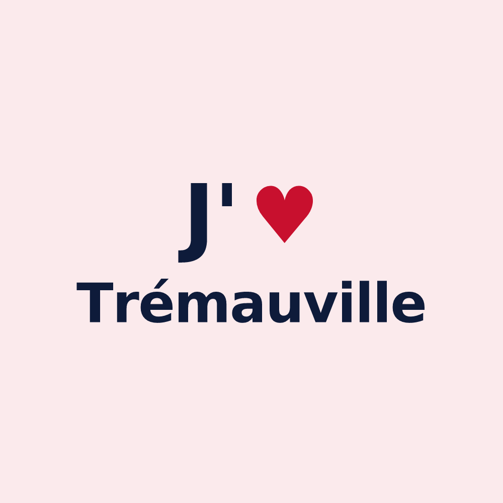 Magnet personnalisé Trémauville — design J'aime Trémauville