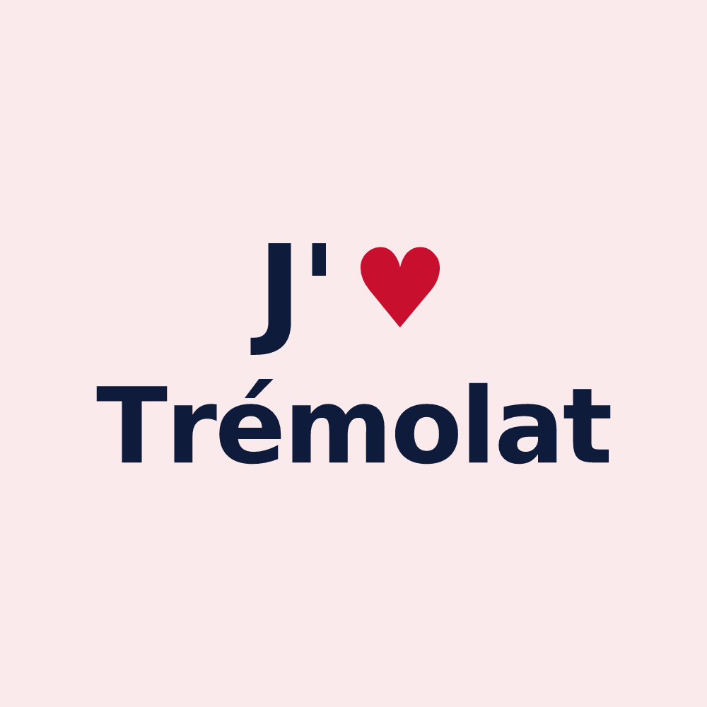 Magnet personnalisé Trémolat — design J'aime Trémolat