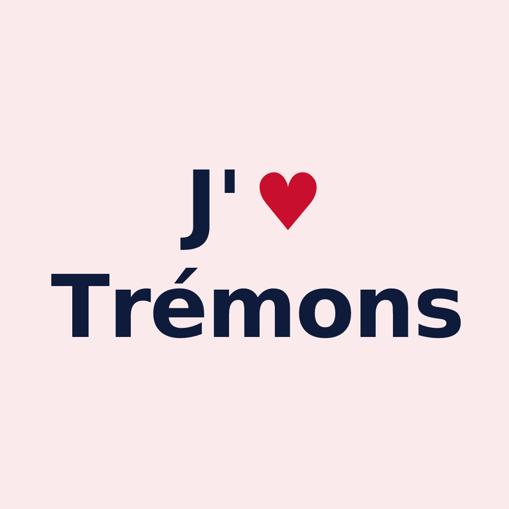 Magnet personnalisé Trémons — design J'aime Trémons
