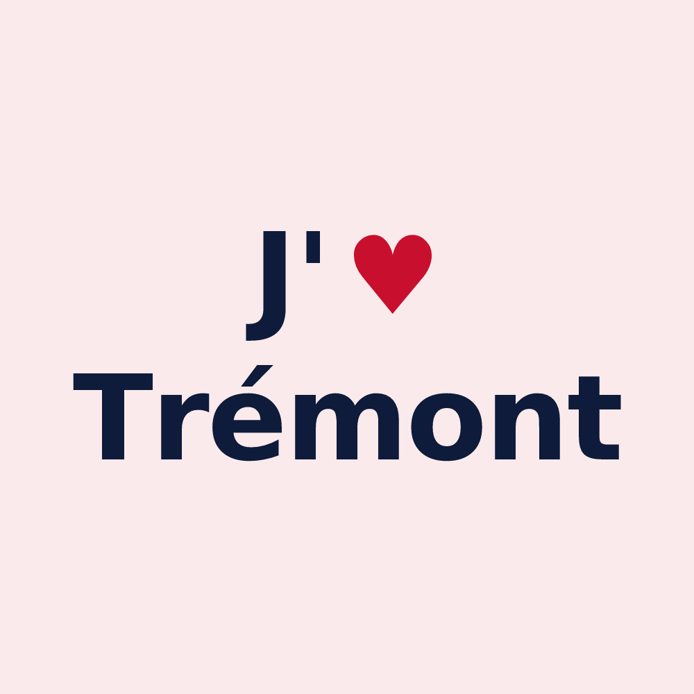 Magnet personnalisé Trémont — design J'aime Trémont