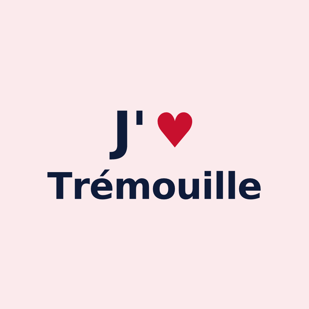 Magnet personnalisé Trémouille — design J'aime Trémouille
