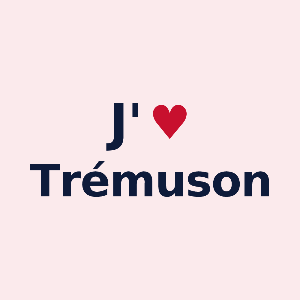 Magnet personnalisé Trémuson — design J'aime Trémuson