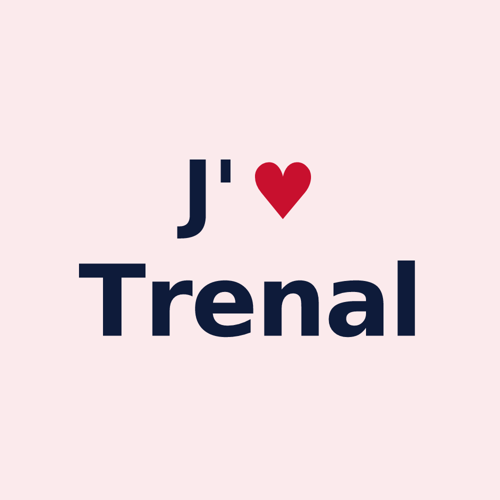 Magnet personnalisé Trenal — design J'aime Trenal