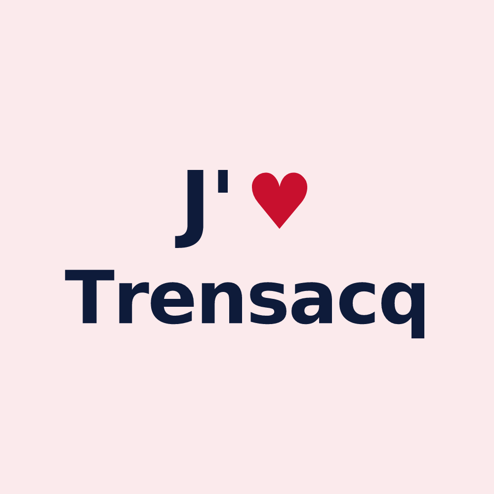 Magnet personnalisé Trensacq — design J'aime Trensacq