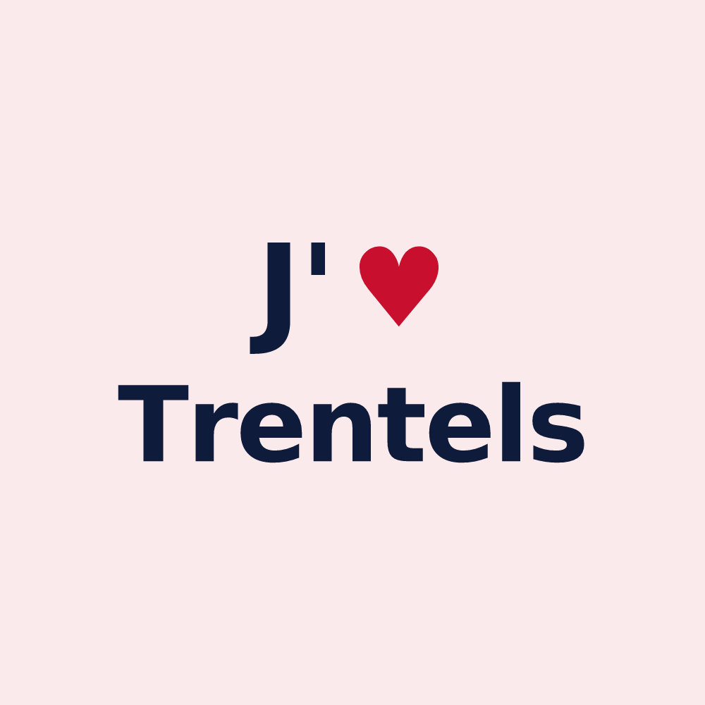 Magnet personnalisé Trentels — design J'aime Trentels
