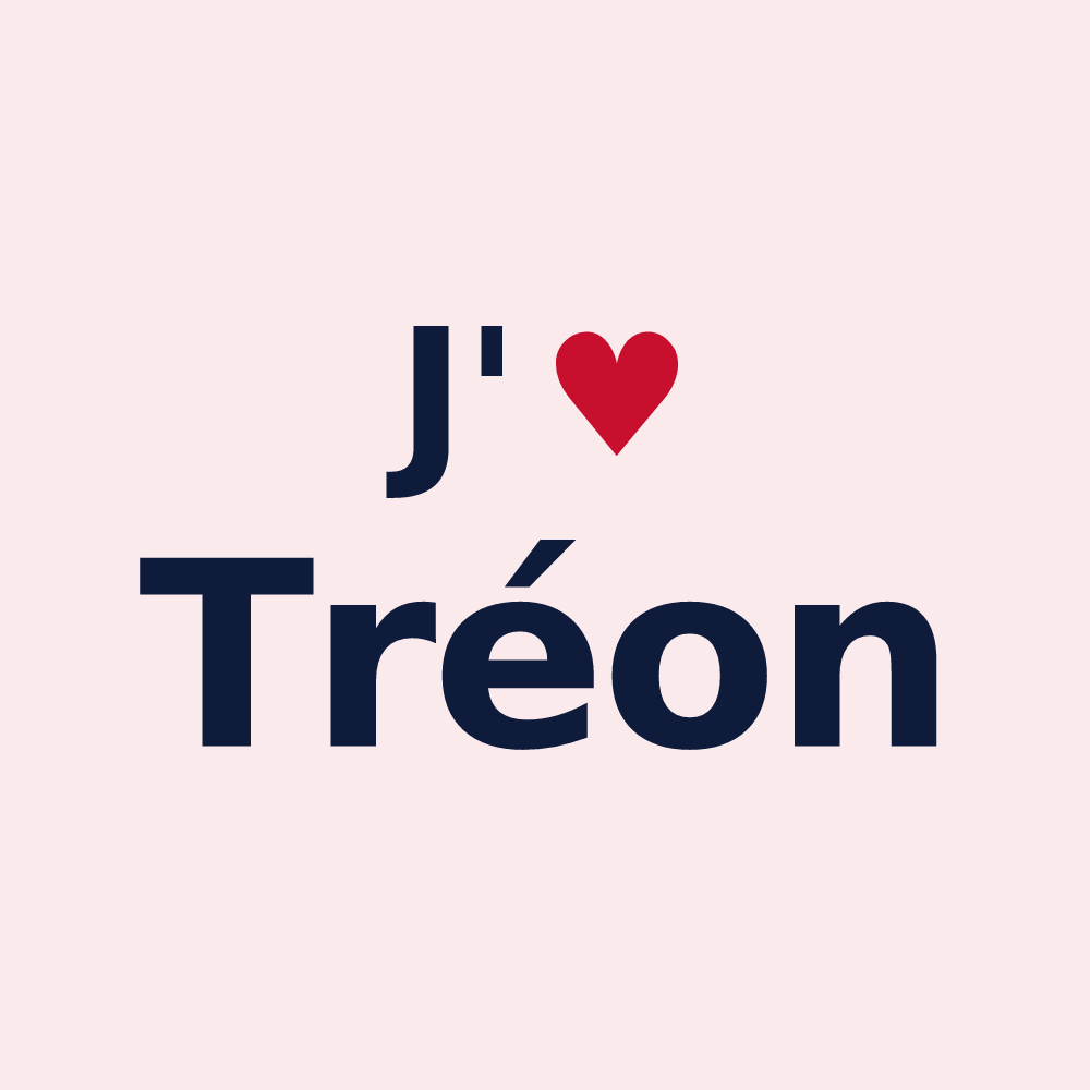 Magnet personnalisé Tréon — design J'aime Tréon