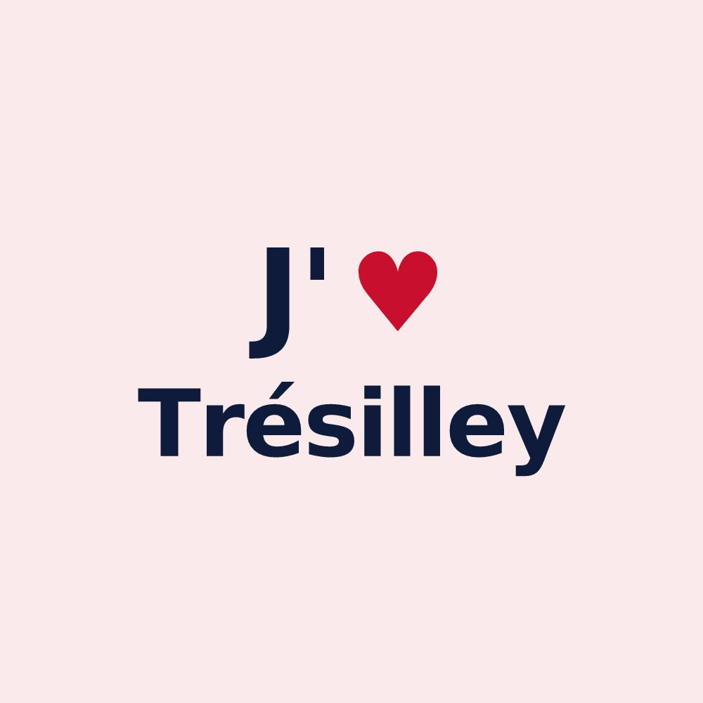 Magnet personnalisé Trésilley — design J'aime Trésilley