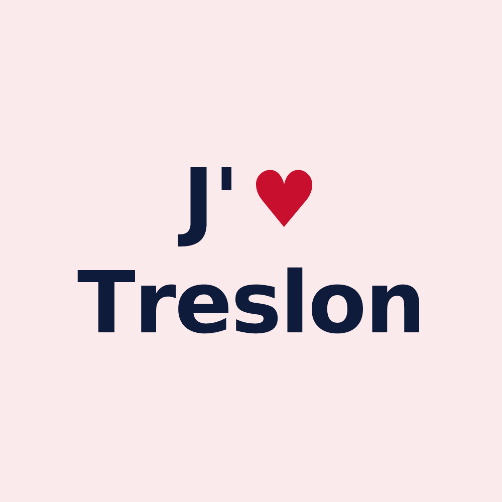 Magnet personnalisé Treslon — design J'aime Treslon
