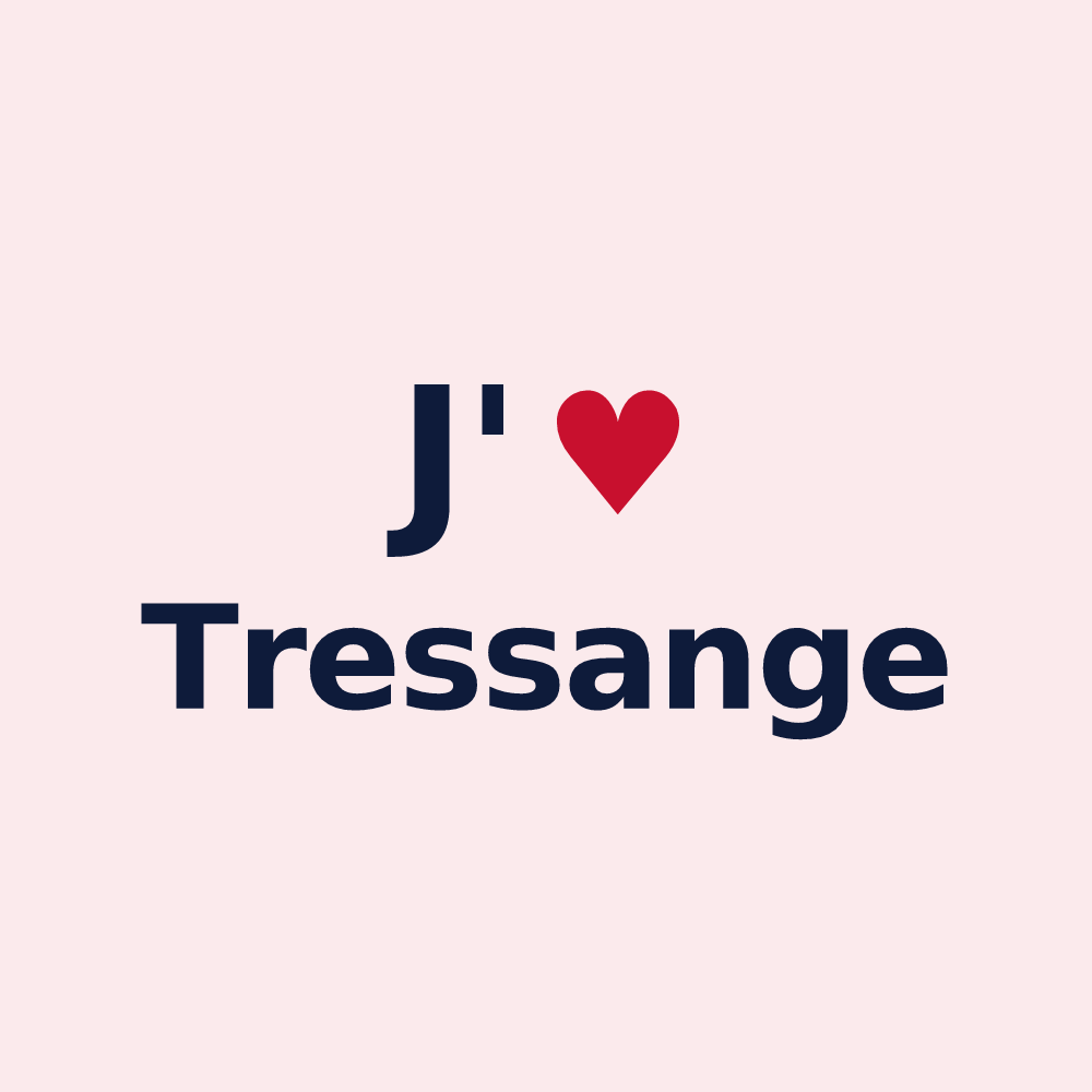 Magnet personnalisé Tressange — design J'aime Tressange