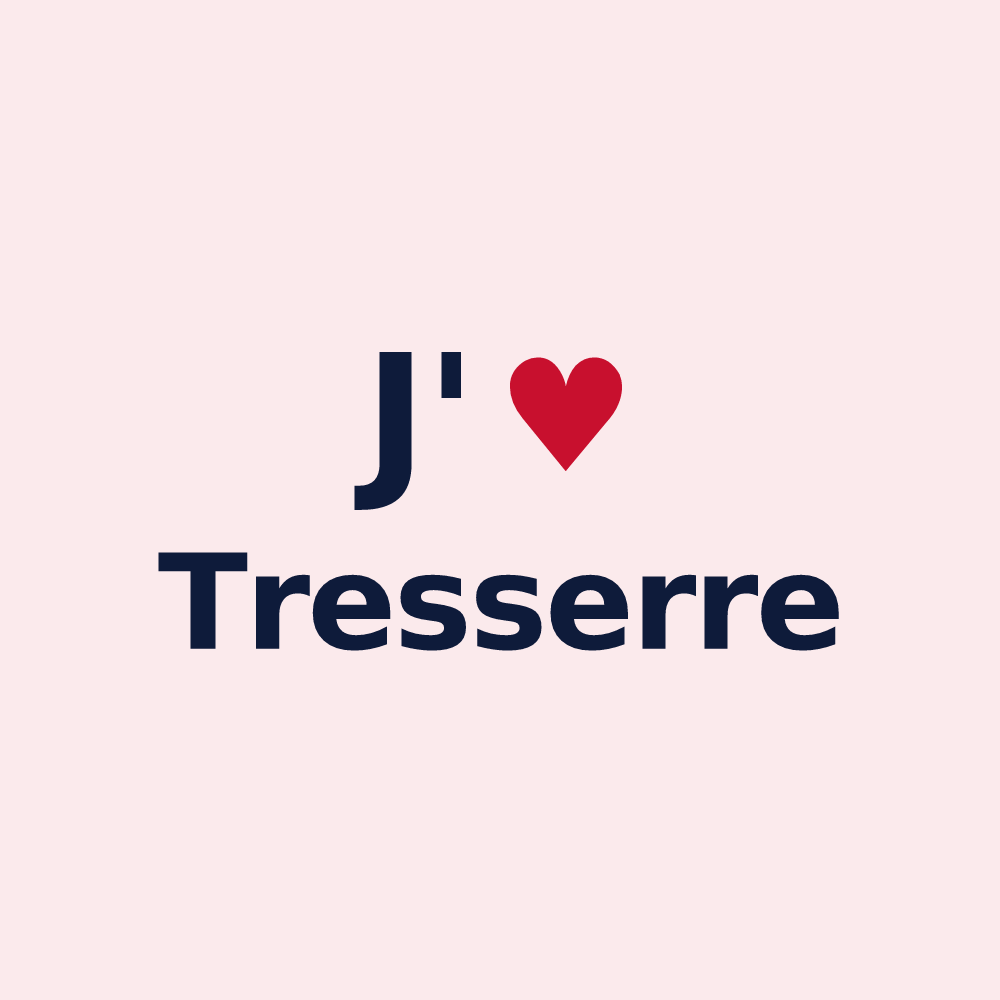 Magnet personnalisé Tresserre — design J'aime Tresserre