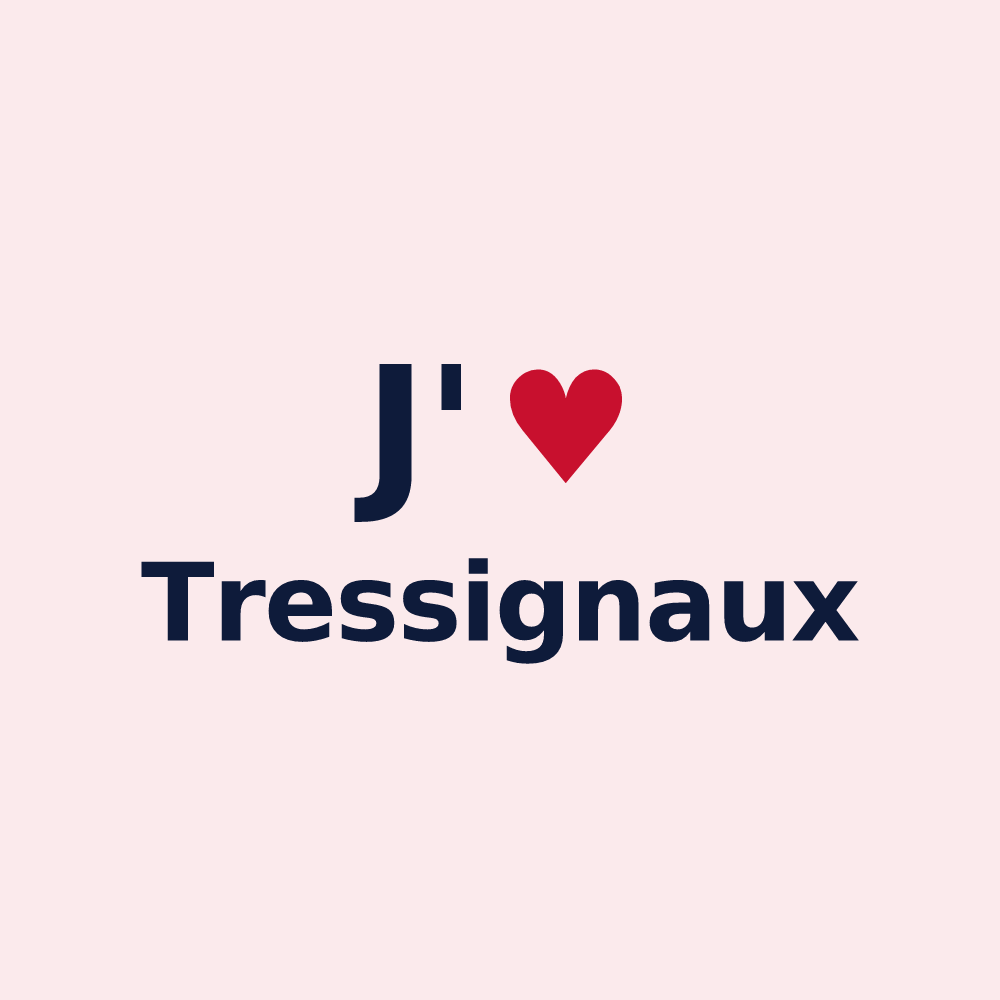 Magnet personnalisé Tressignaux — design J'aime Tressignaux