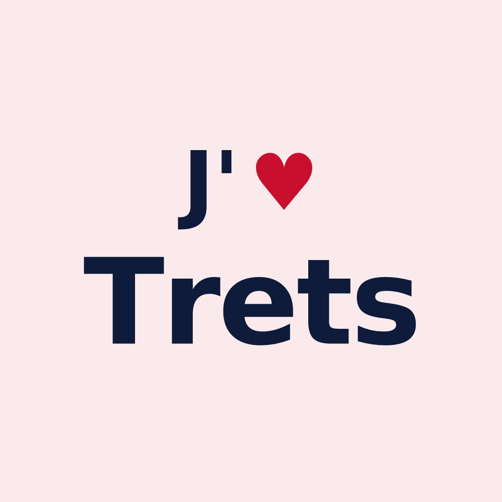 Magnet personnalisé Trets — design J'aime Trets