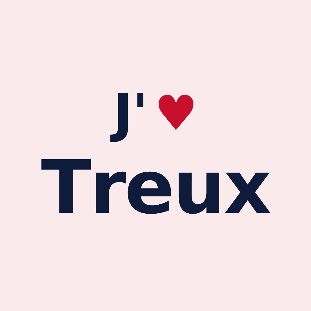 Magnet personnalisé Treux — design J'aime Treux