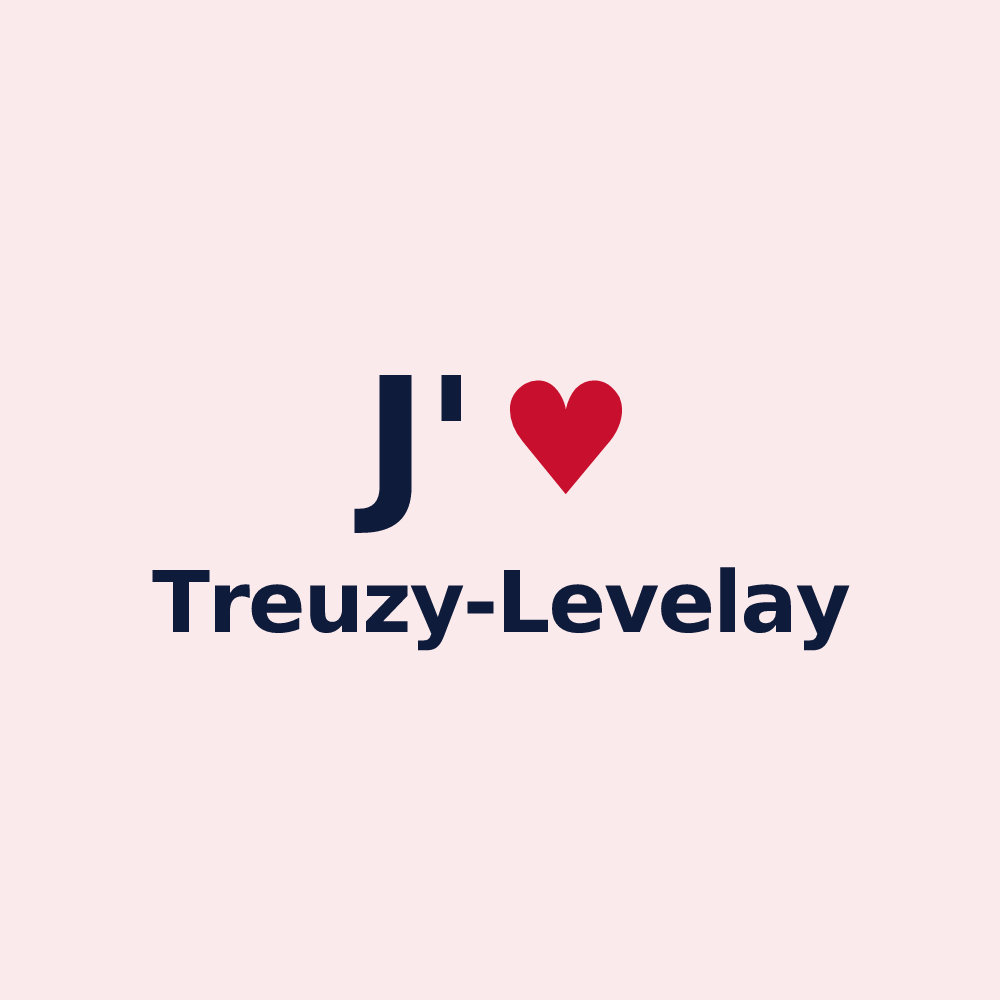 Magnet personnalisé Treuzy-Levelay — design J'aime Treuzy-Levelay