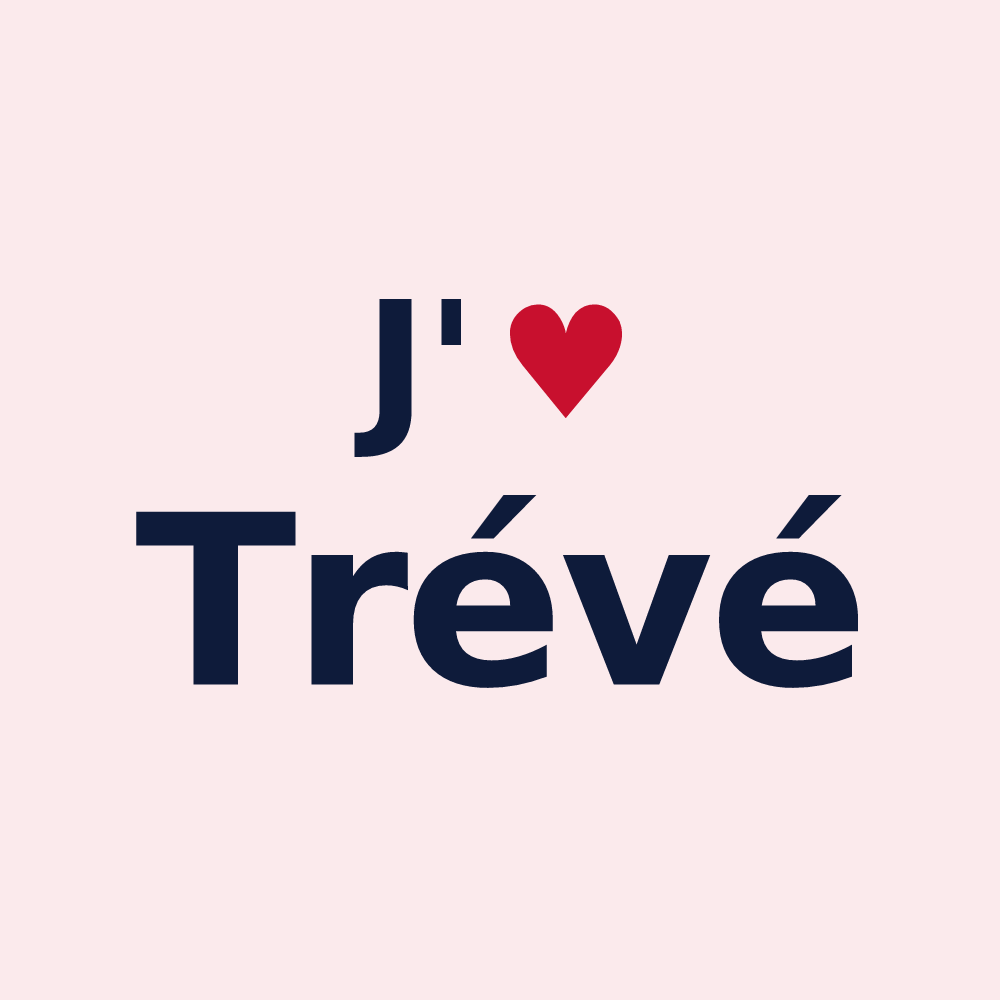 Magnet personnalisé Trévé — design J'aime Trévé