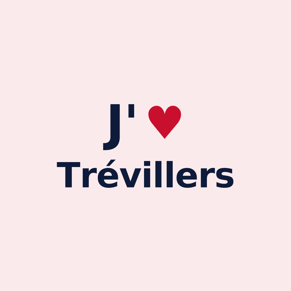 Magnet personnalisé Trévillers — design J'aime Trévillers