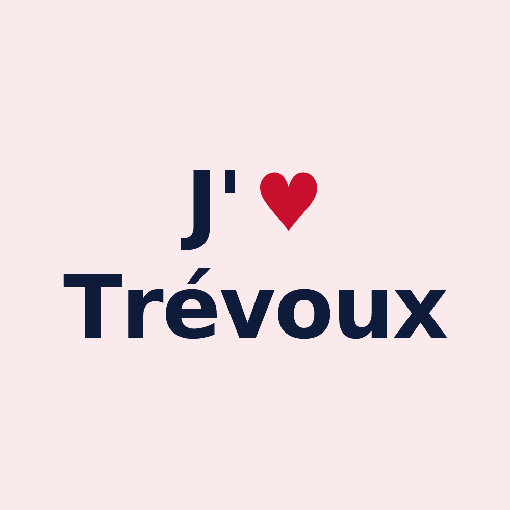 Magnet personnalisé Trévoux — design J'aime Trévoux