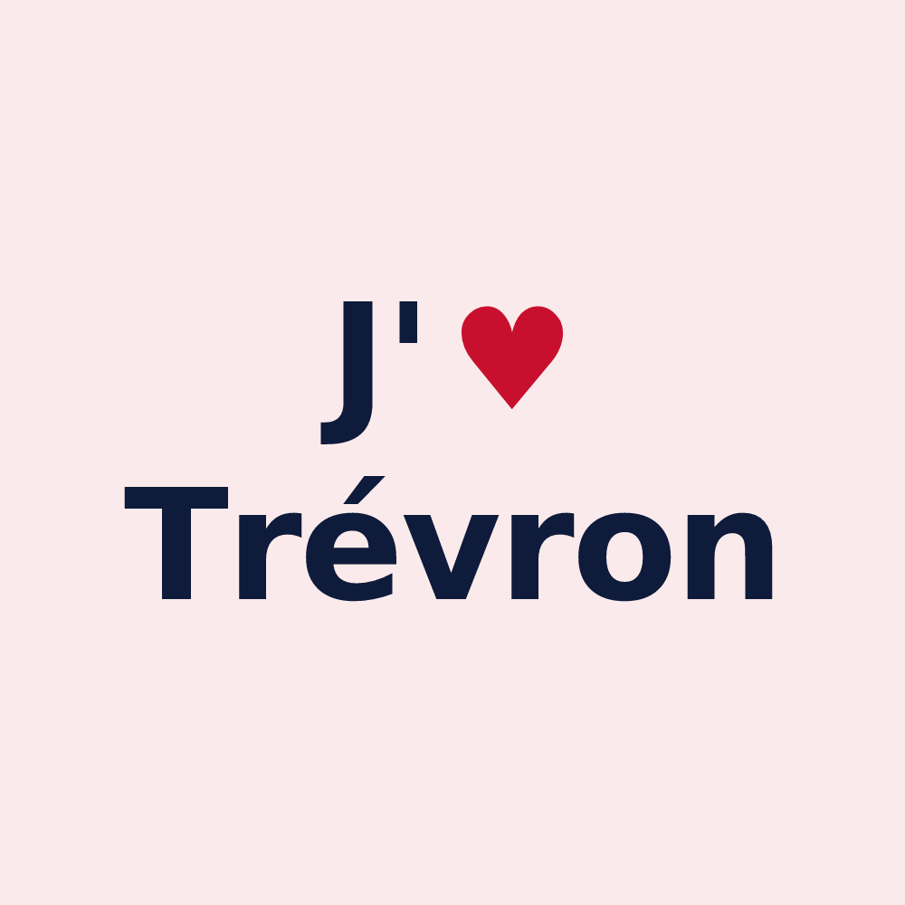 Magnet personnalisé Trévron — design J'aime Trévron